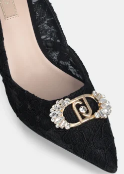 Liu Jo Zapatos de salón de encaje con logotipo de pedrería-Mujer Zapatos De Salón