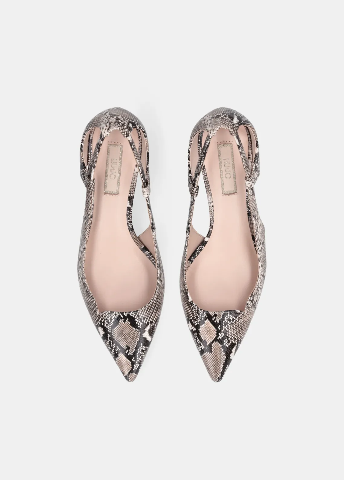 Liu Jo Zapatos de salón efecto piel de serpiente con cut-out-Mujer Zapatos De Salón