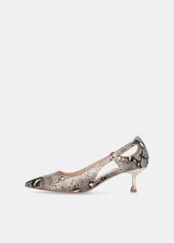 Liu Jo Zapatos de salón efecto piel de serpiente con cut-out-Mujer Zapatos De Salón