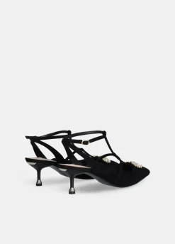 Liu Jo Zapatos destalonados con logotipo de pedrería-Mujer Zapatos De Salón