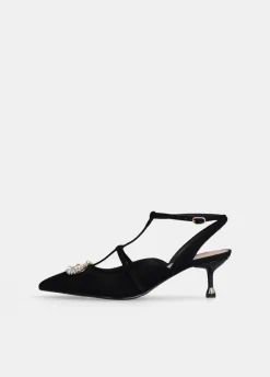 Liu Jo Zapatos destalonados con logotipo de pedrería-Mujer Zapatos De Salón