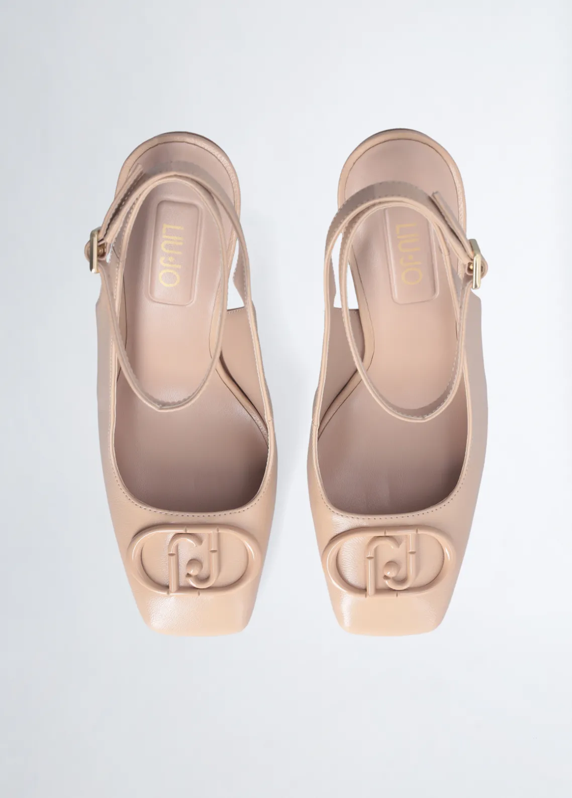 Liu Jo Zapatos destalonados con tacón con logotipo-Mujer Zapatos De Salón