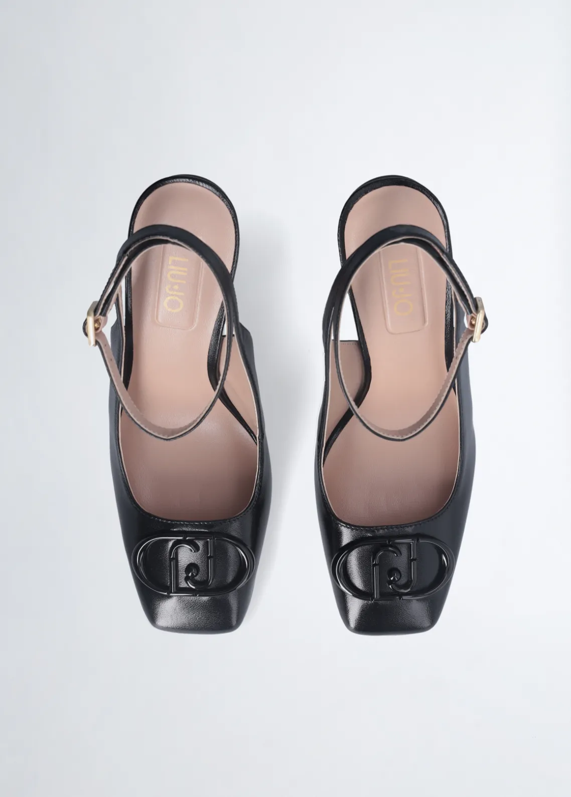 Liu Jo Zapatos destalonados con tacón con logotipo-Mujer Zapatos De Salón
