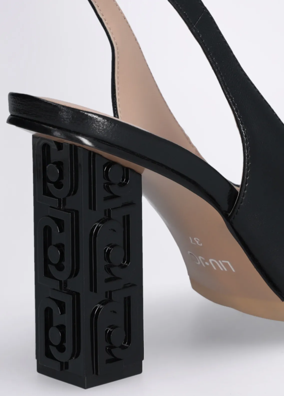 Liu Jo Zapatos destalonados con tacón con logotipo-Mujer Zapatos De Salón