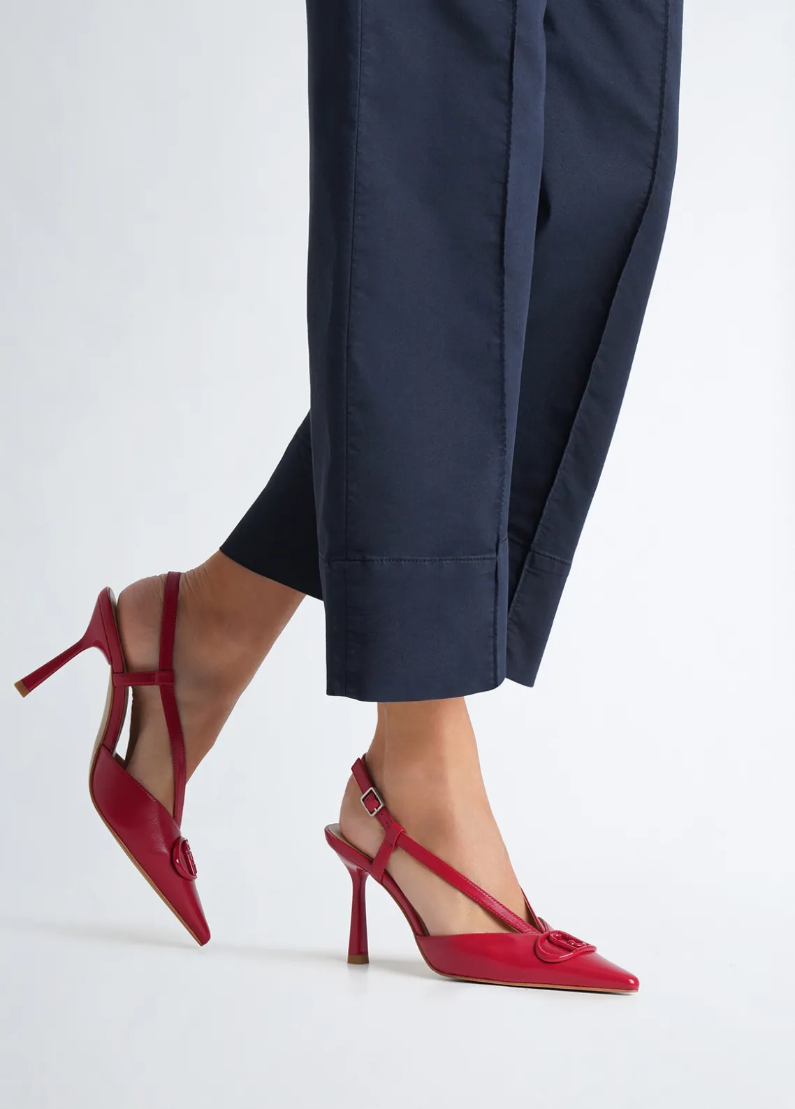 Liu Jo Zapatos destalonados con logotipo grande-Mujer Zapatos De Salón