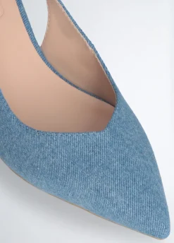 Liu Jo Zapatos destalonados de denim-Mujer Zapatos De Salón