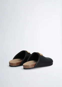 Liu Jo Zuecos con logotipo grande-Mujer Mocasines