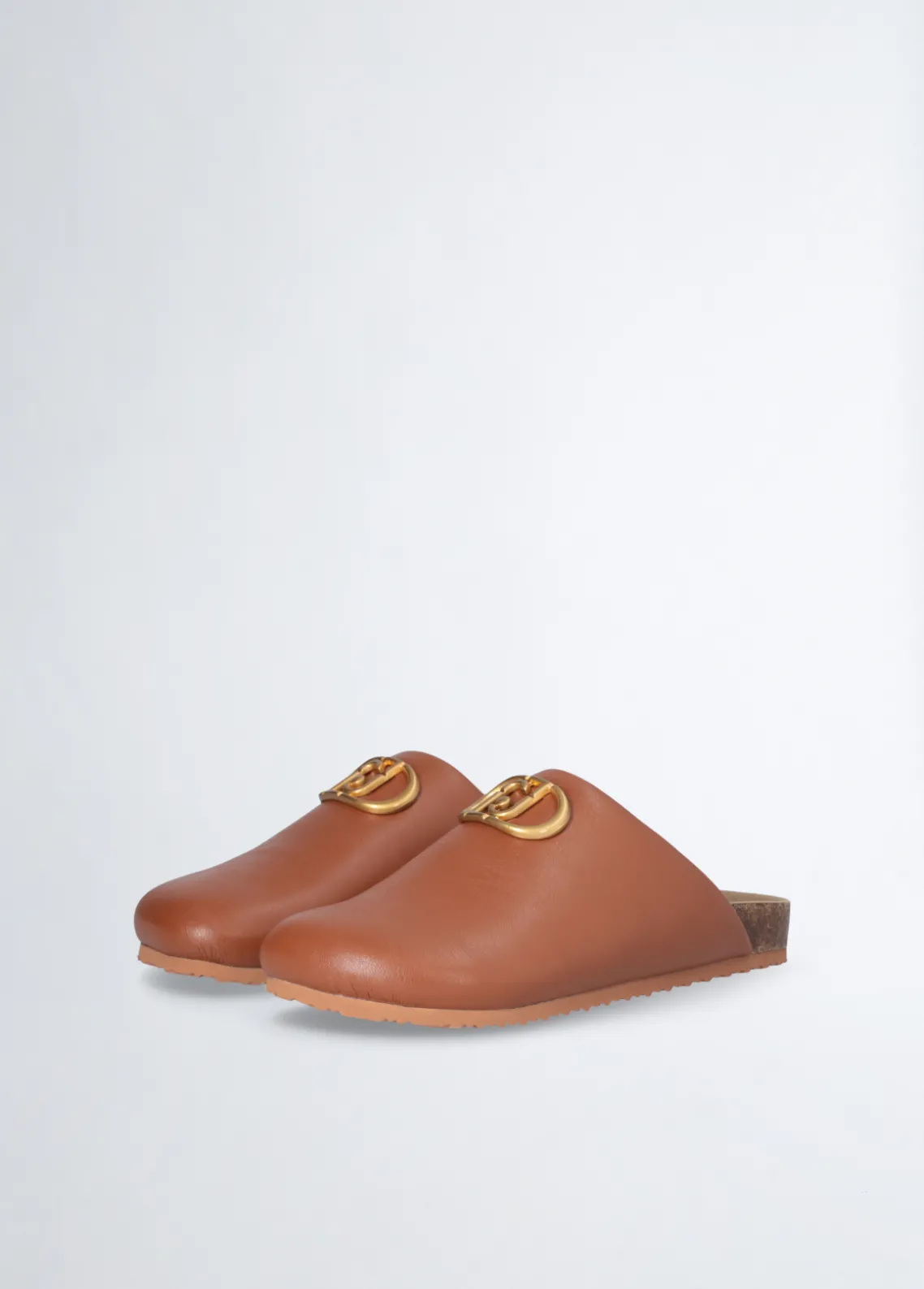 Liu Jo Zuecos con logotipo grande-Mujer Mocasines
